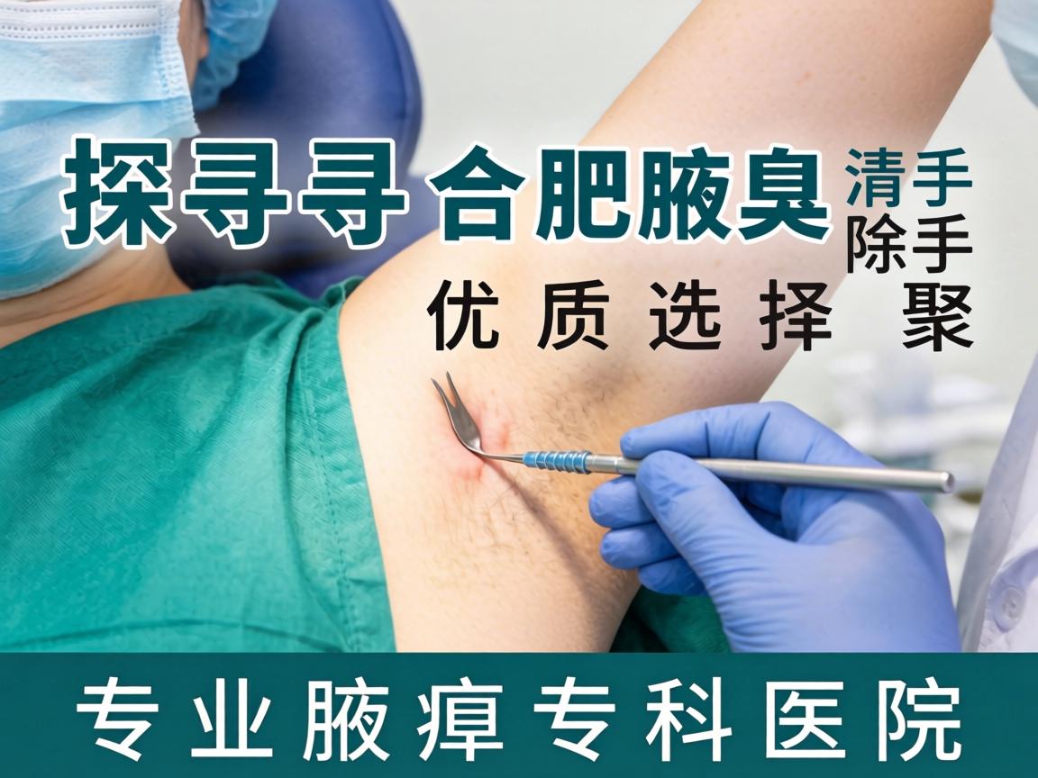 探寻合肥腋臭清除手术优质选择，聚焦专业腋臭专科医院