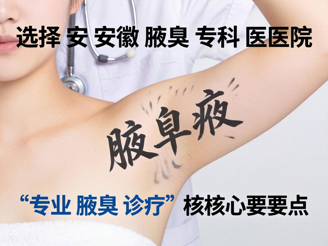 选择安徽腋臭专科医院，解析专业腋臭诊疗的核心要点