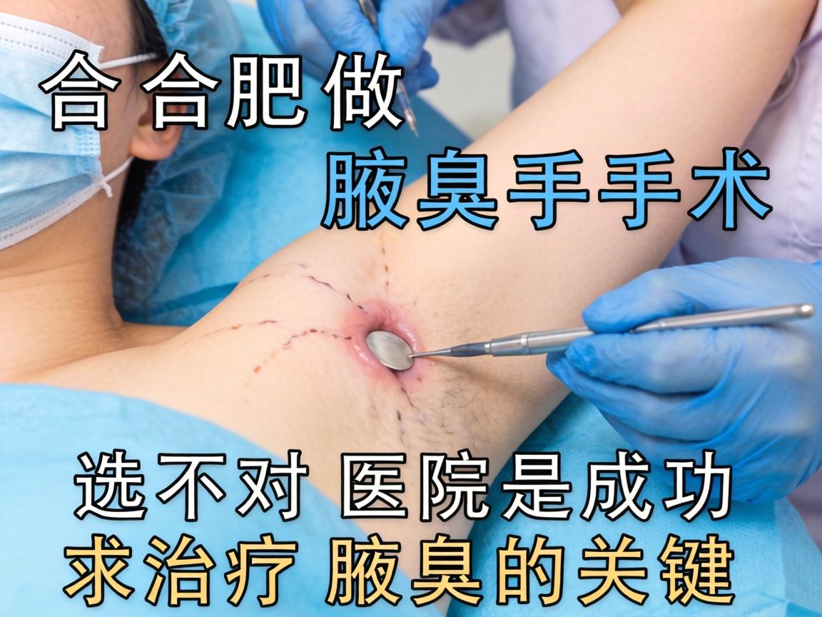 在合肥做腋臭手术，选对医院是成功治疗腋臭的关键