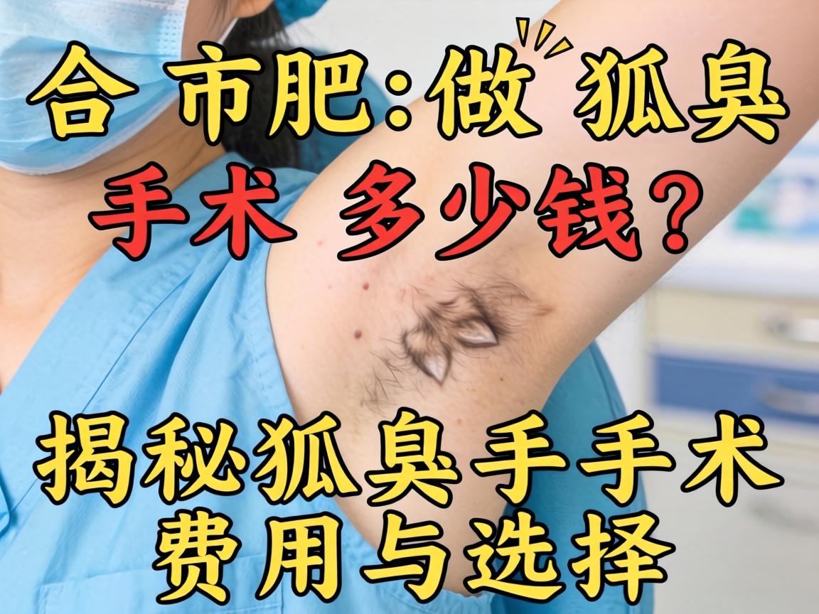 合肥做狐臭手术多少钱？揭秘狐臭手术费用与选择