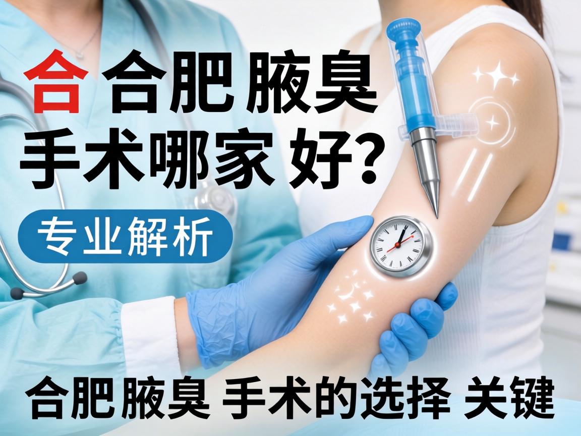 合肥腋臭手术哪家好？专业解析合肥腋臭手术的选择关键
