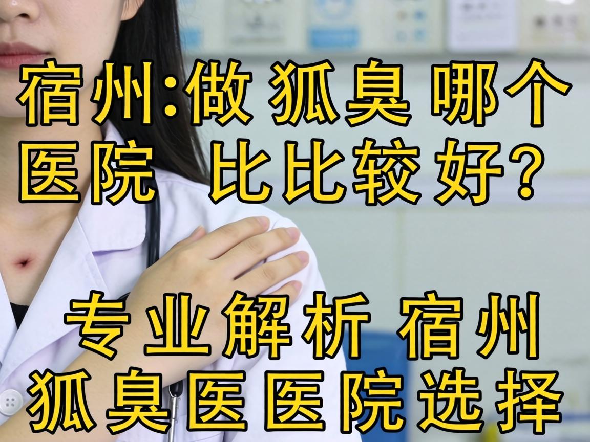 宿州做狐臭哪个医院比较好？专业解析宿州狐臭医院选择