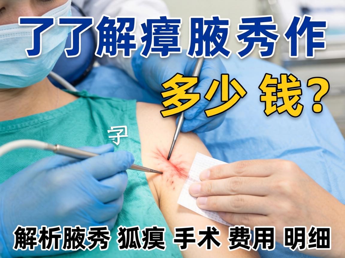 了解腋秀作狐臭手术多少钱？解析腋秀狐臭手术费用明细