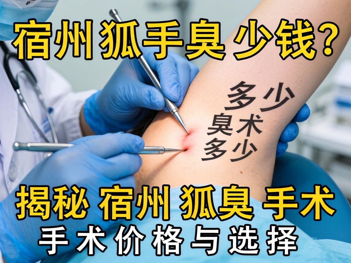 宿州狐臭手术多少钱？揭秘宿州狐臭手术价格与选择