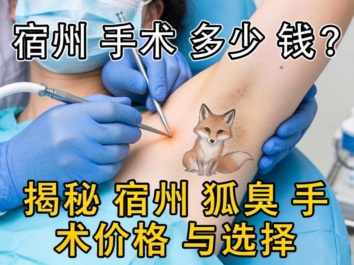 宿州狐臭手术多少钱？揭秘宿州狐臭手术价格与选择
