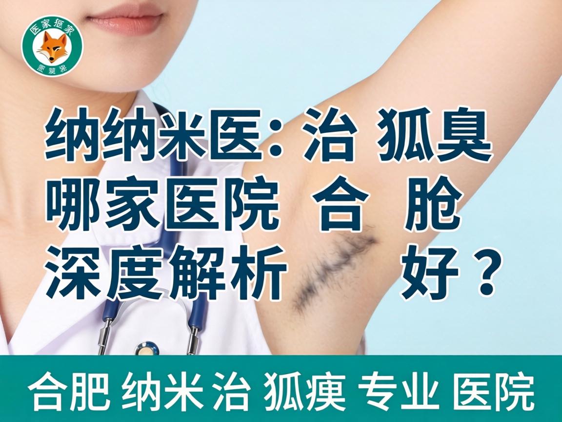 纳米治狐臭合肥哪家医院好？深度解析合肥纳米治狐臭专业医院