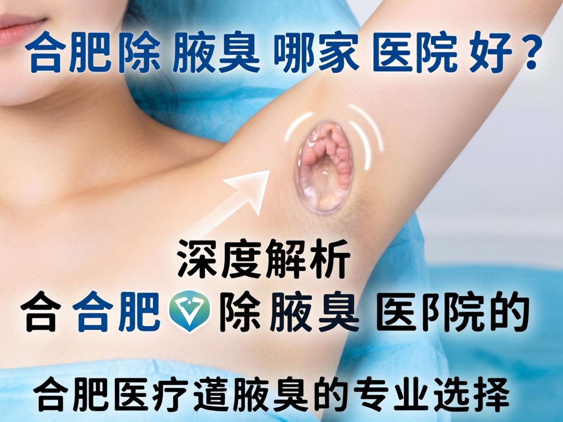 合肥除腋臭哪家医院好？深度解析合肥除腋臭医院的专业选择
