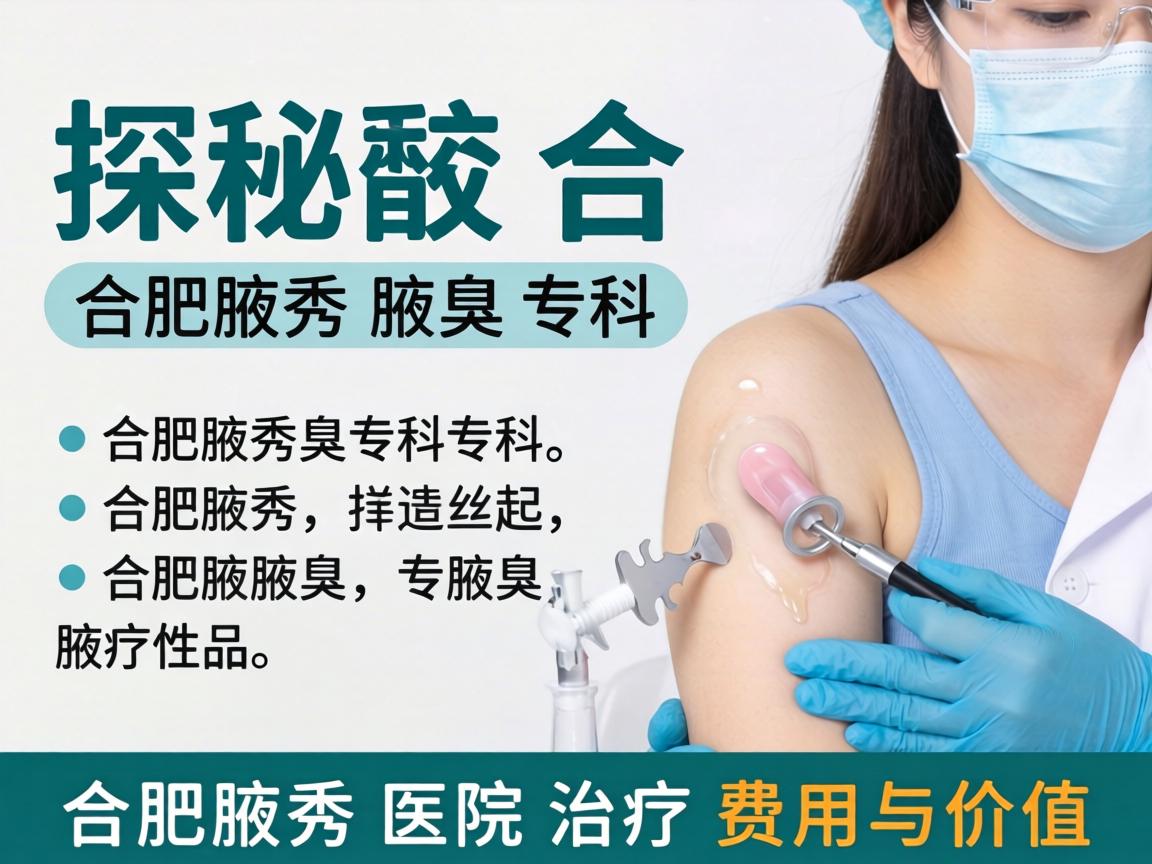 探秘合肥腋秀腋臭专科，详解合肥腋秀医院治疗费用与价值