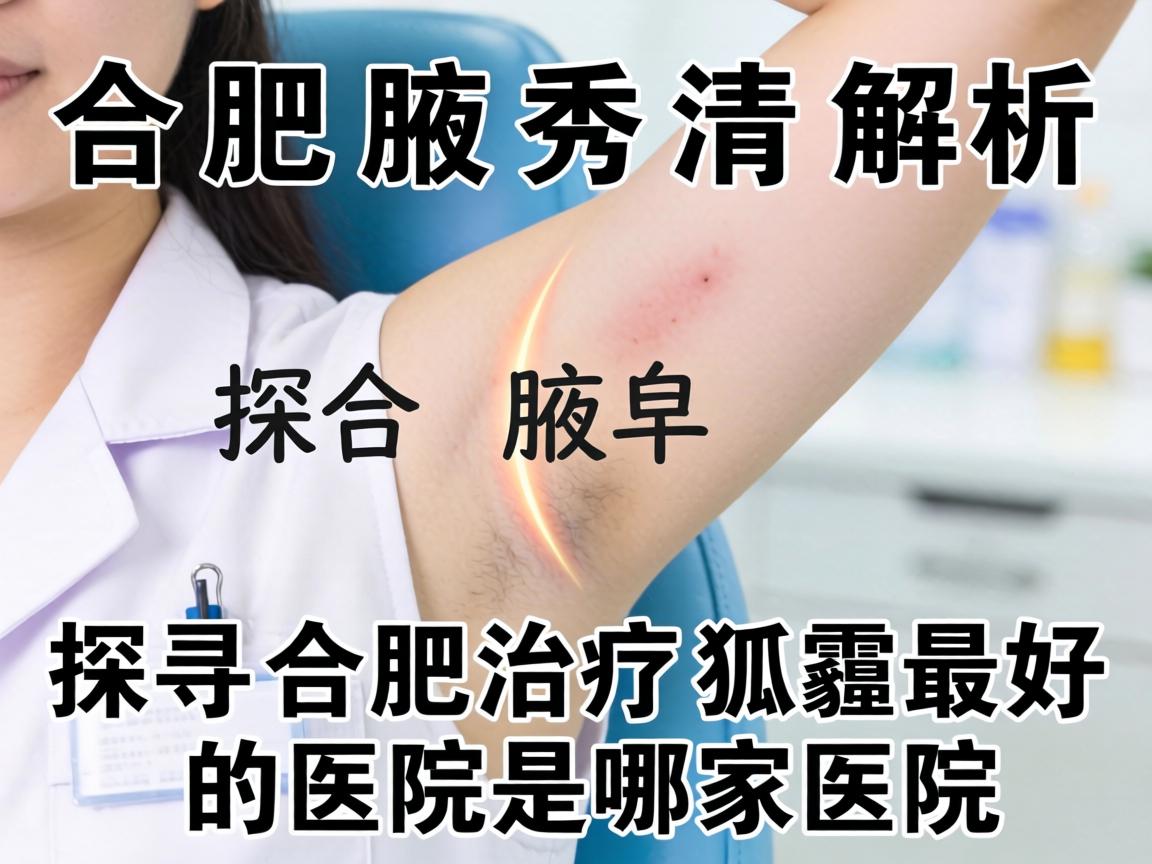合肥腋秀解析，探寻合肥治疗狐臭最好的医院是哪家医院