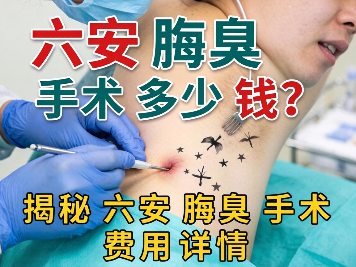六安腋臭手术多少钱？揭秘六安腋臭手术费用详情