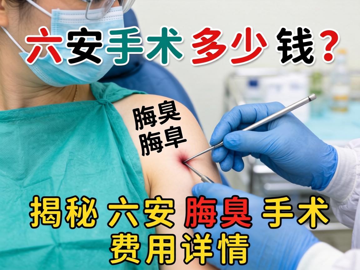 六安腋臭手术多少钱？揭秘六安腋臭手术费用详情