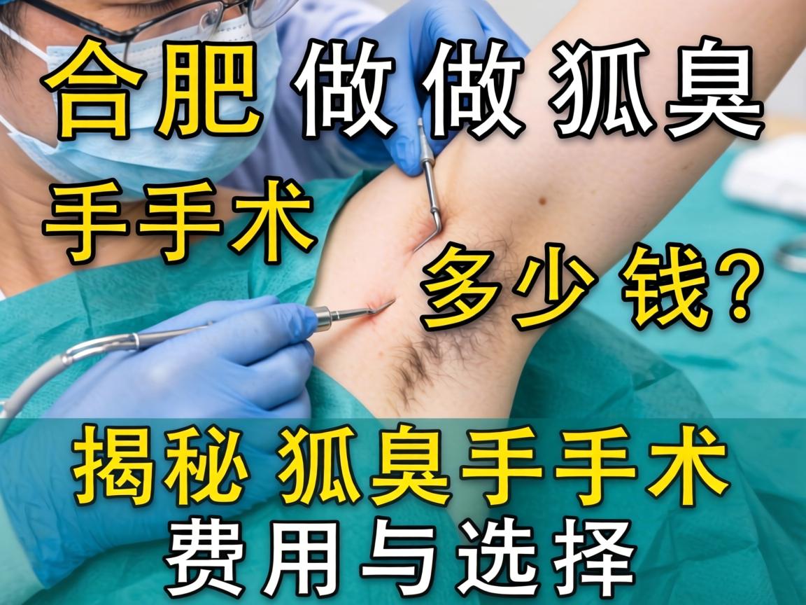 合肥做狐臭手术多少钱？揭秘狐臭手术费用与选择