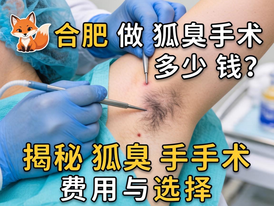 合肥做狐臭手术多少钱？揭秘狐臭手术费用与选择