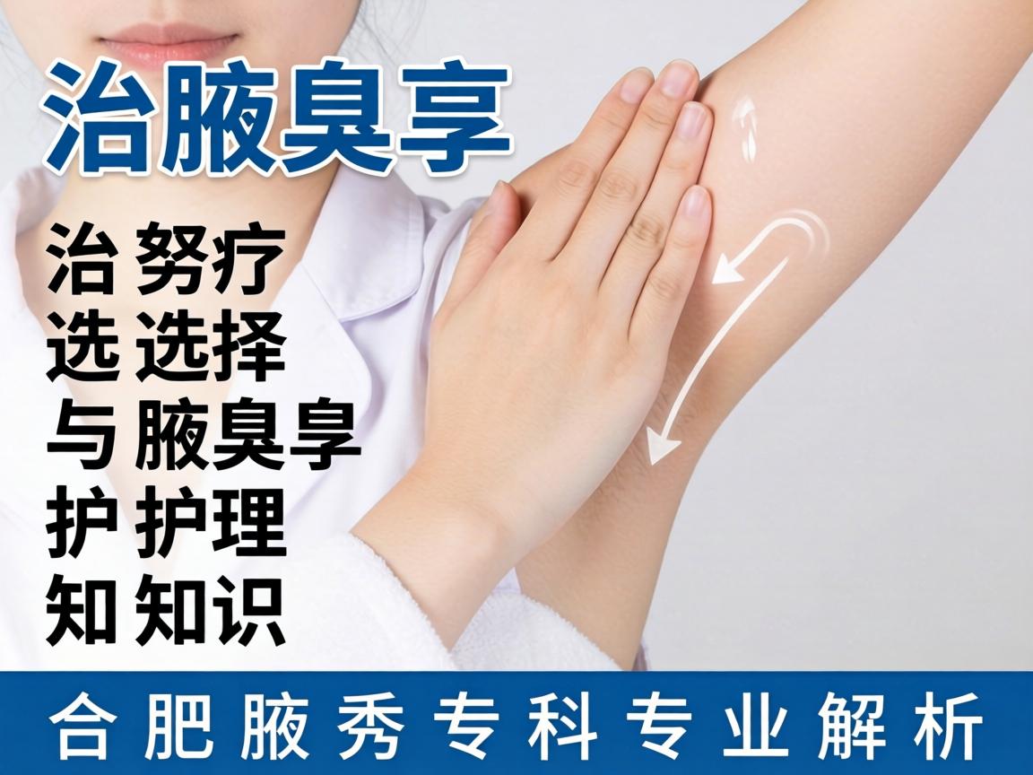 腋臭治疗选择与腋臭护理知识，合肥腋秀专科专业解析