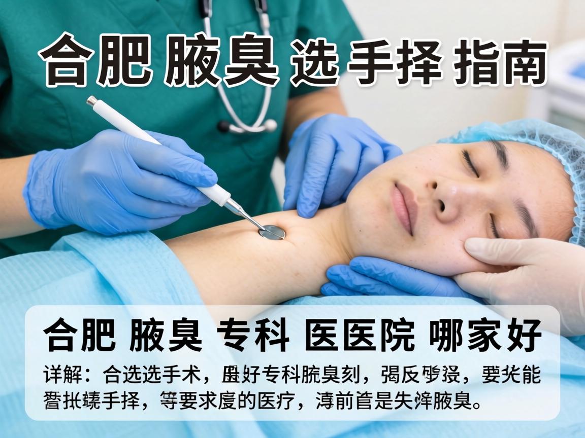 合肥腋臭手术选择指南，详解合肥腋臭专科医院哪家好