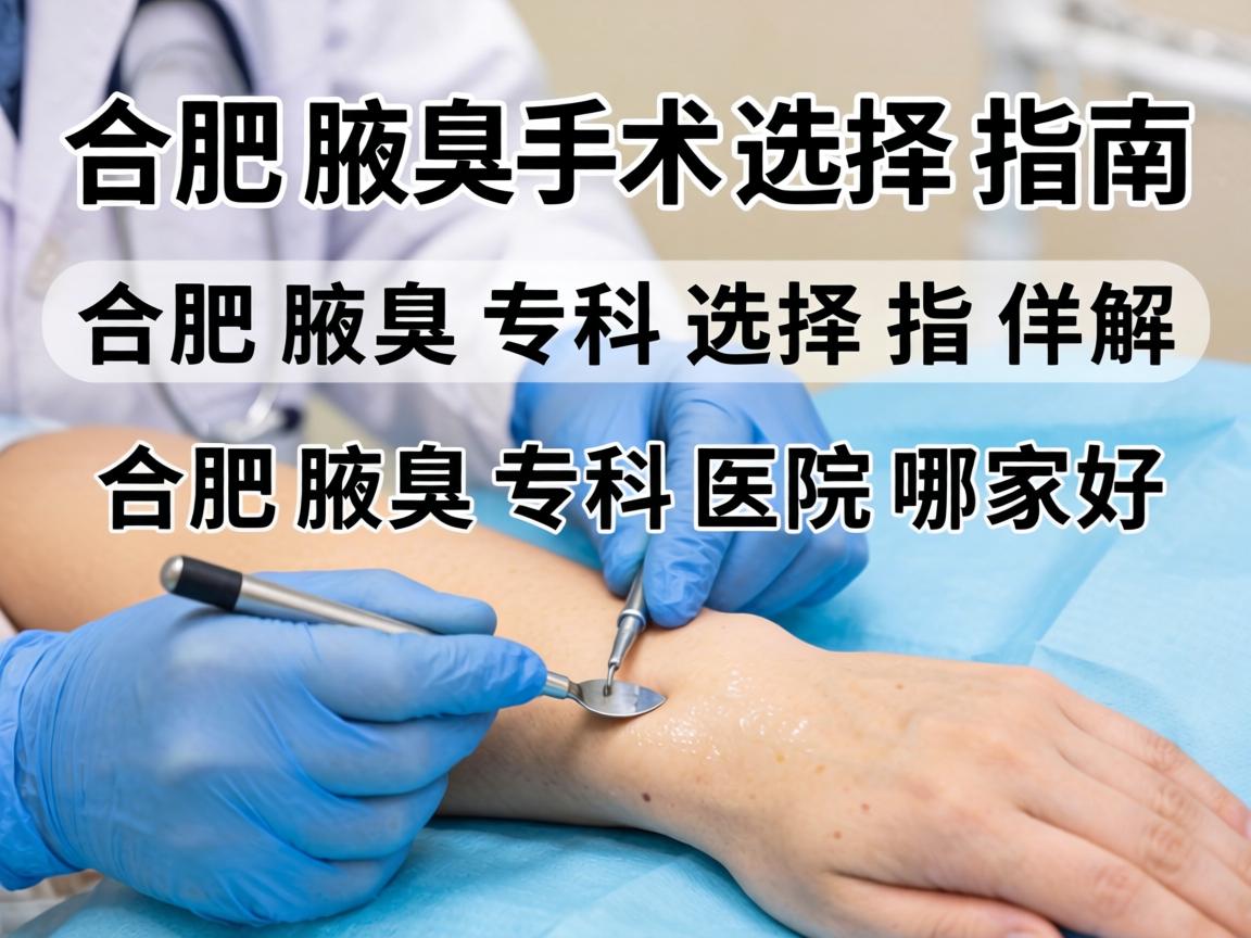 合肥腋臭手术选择指南，详解合肥腋臭专科医院哪家好