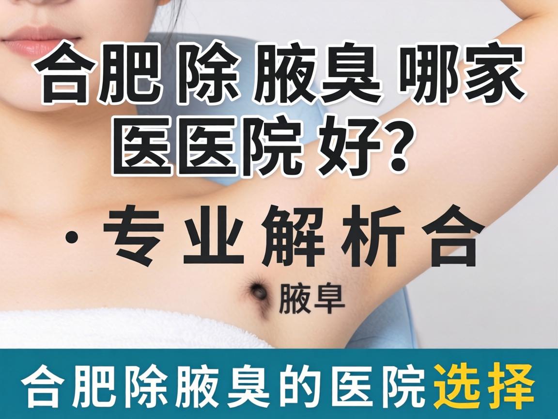 合肥除腋臭哪家医院好？专业解析合肥除腋臭的医院选择