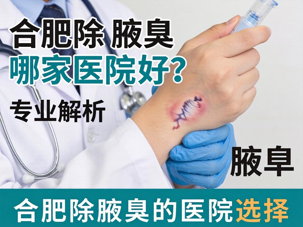 合肥除腋臭哪家医院好？专业解析合肥除腋臭的医院选择