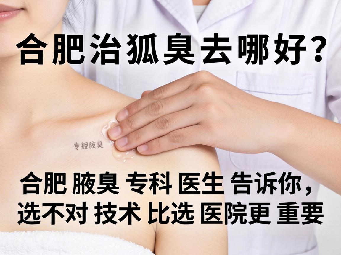 合肥治狐臭去哪好？合肥腋臭专科医生告诉你，选对技术比选医院更重要