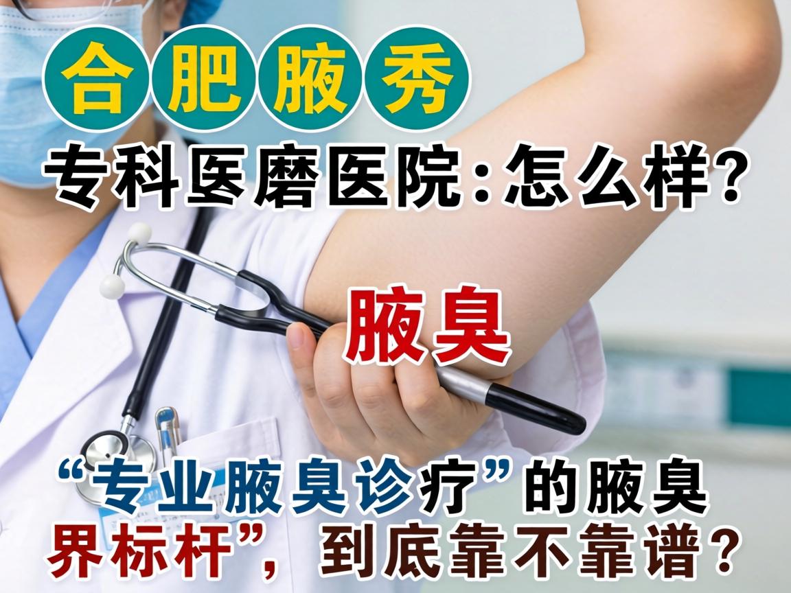 合肥腋秀腋臭专科医院怎么样？专业腋臭诊疗的腋界标杆，到底靠不靠谱？