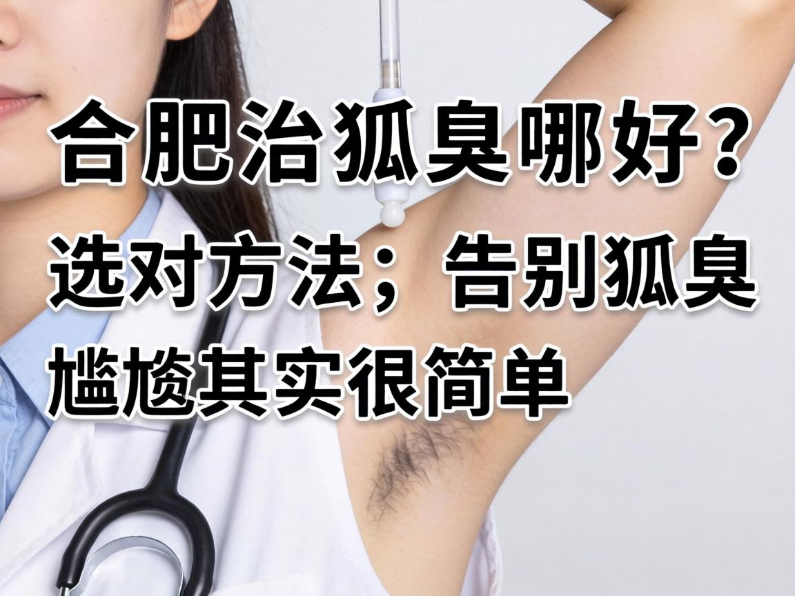 合肥治狐臭哪好？选对方法，告别狐臭尴尬其实很简单