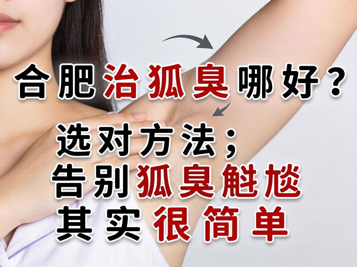 合肥治狐臭哪好？选对方法，告别狐臭尴尬其实很简单