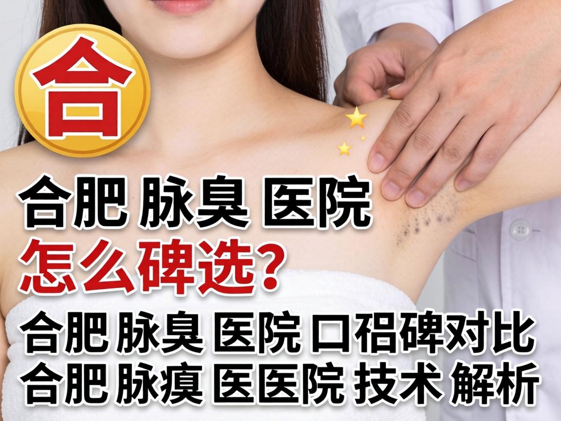 合肥腋臭医院怎么选？合肥腋臭医院口碑对比，合肥腋臭医院技术解析