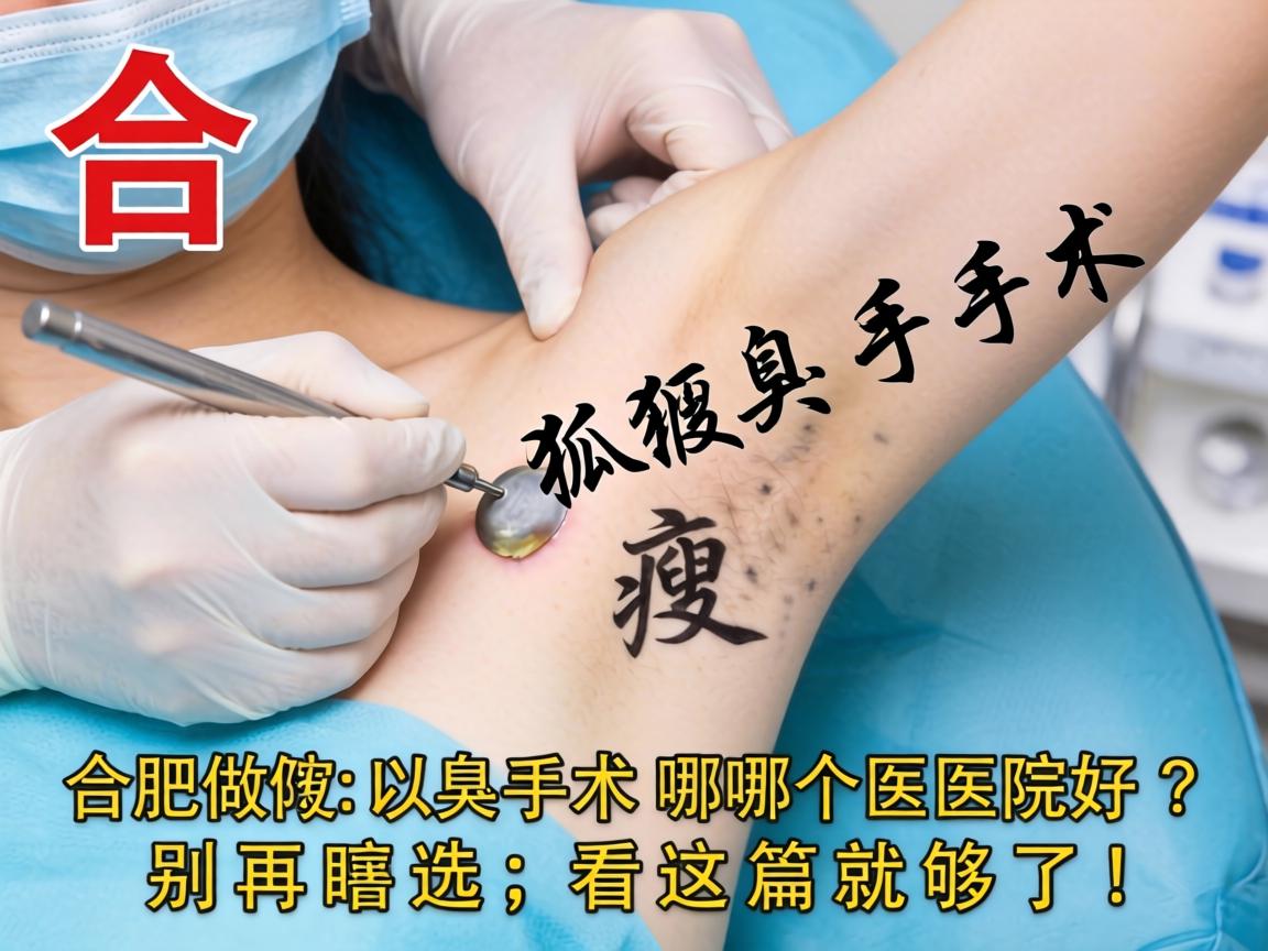 合肥做狐臭手术哪个医院好？别再瞎选，看这篇就够了！