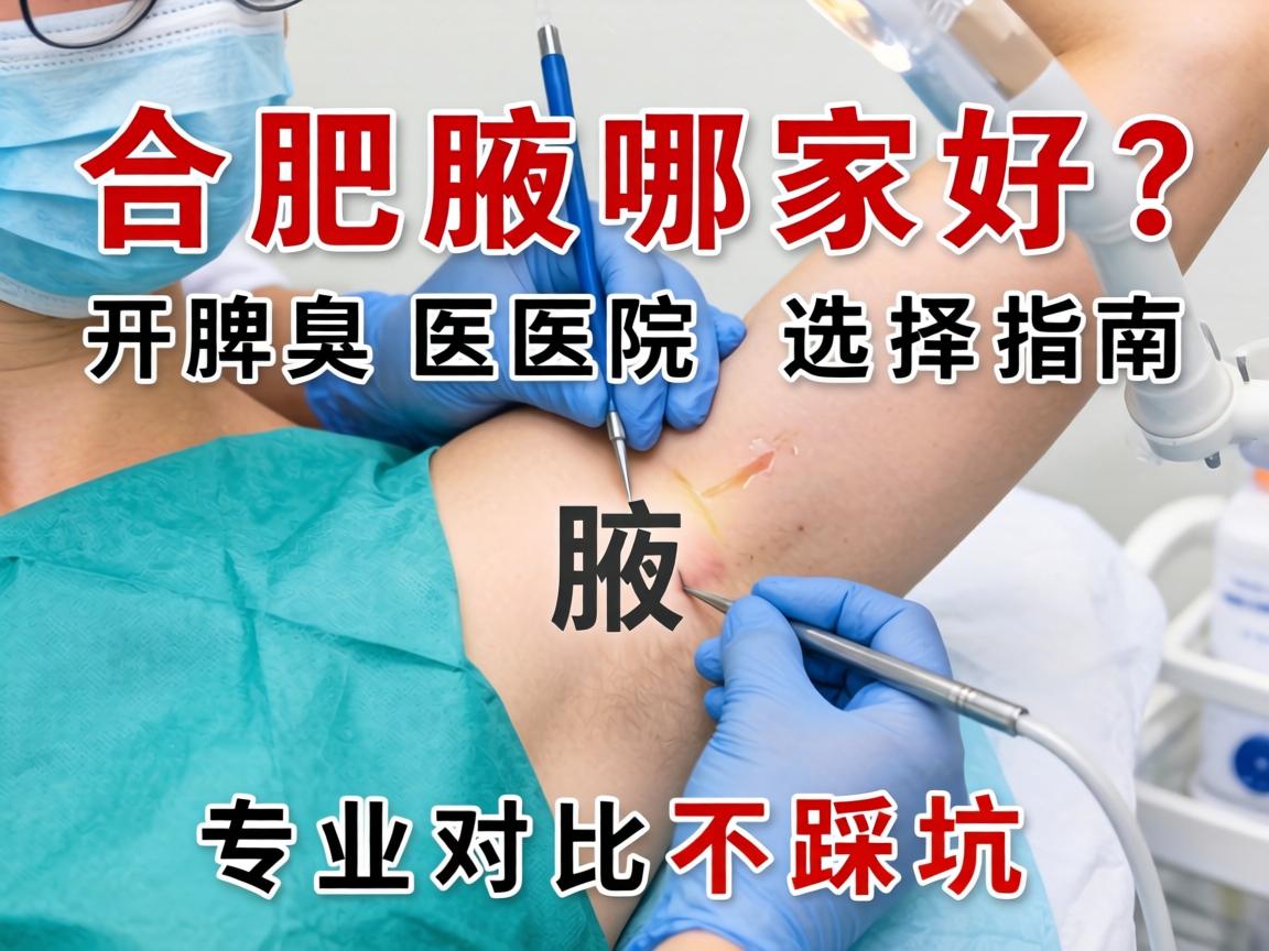合肥腋臭手术哪家好？开腋臭医院选择指南，专业对比不踩坑