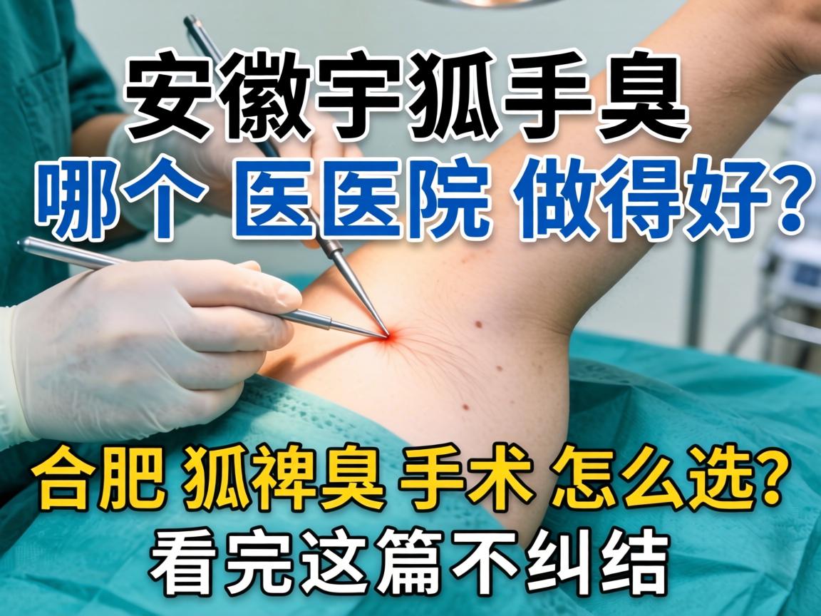 安徽狐臭手术哪个医院做得好？合肥狐臭手术怎么选？看完这篇不纠结