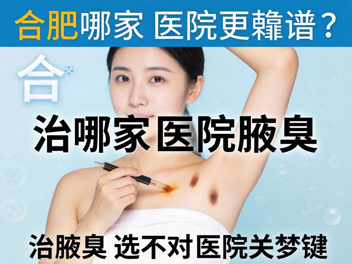 治腋臭治腋臭，合肥哪家医院更靠谱？治腋臭选对医院是关键