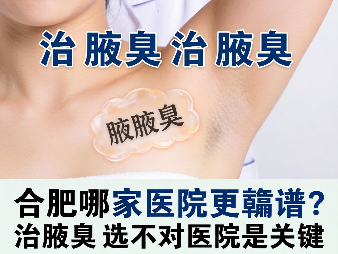 治腋臭治腋臭，合肥哪家医院更靠谱？治腋臭选对医院是关键