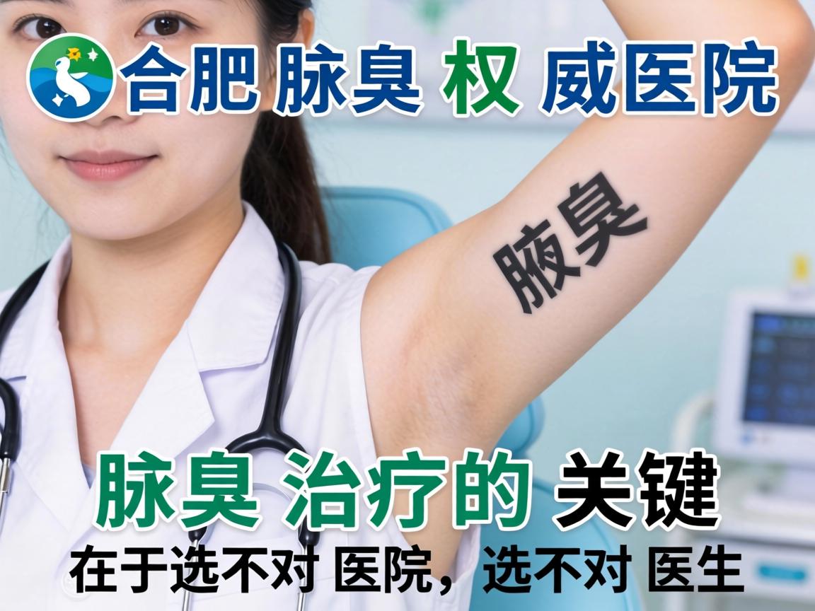 合肥腋臭权威医院，腋臭治疗的关键在于选对医院，选对医生