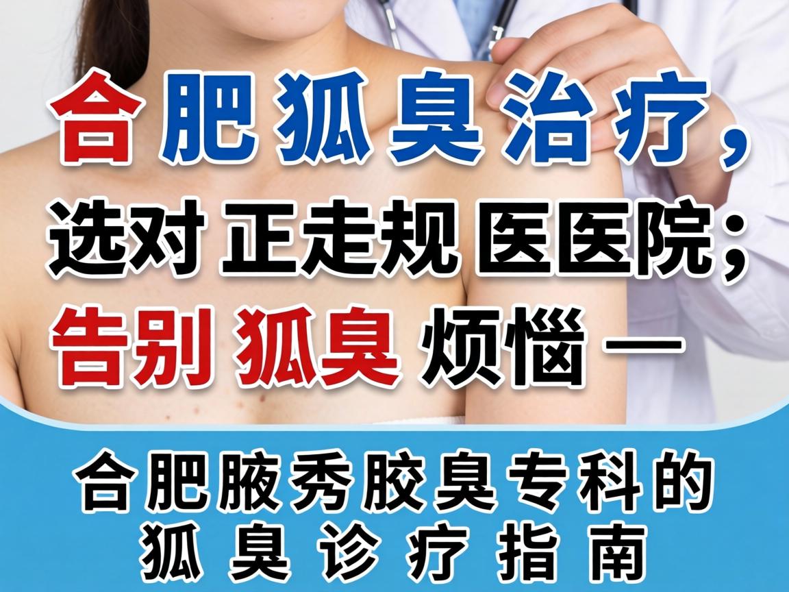 合肥狐臭治疗，选对正规医院，告别狐臭烦恼—合肥腋秀腋臭专科的狐臭诊疗指南