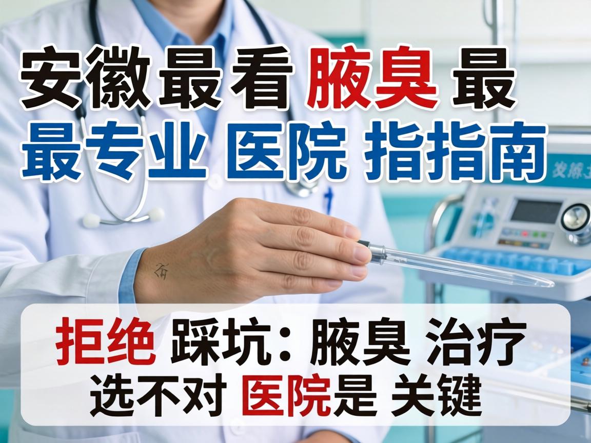 安徽看腋臭最专业医院指南，拒绝踩坑，腋臭治疗选对医院是关键