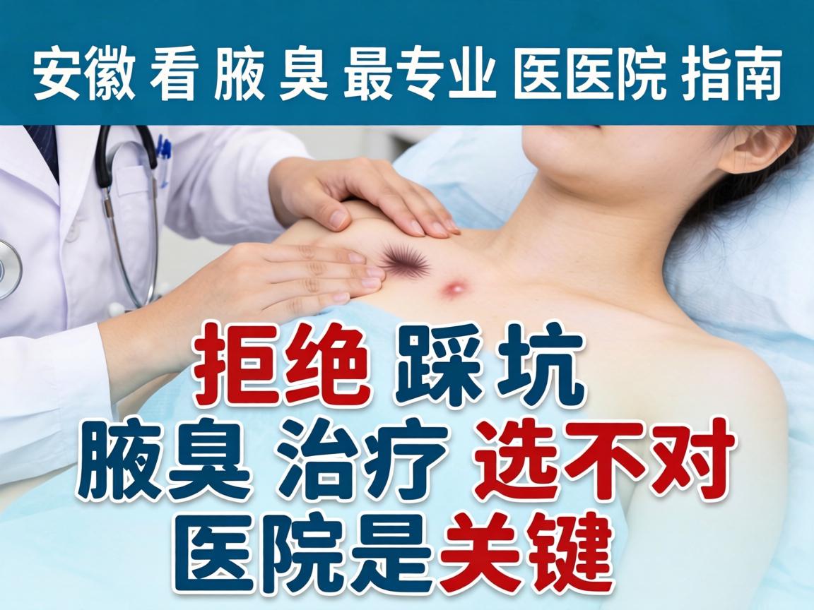 安徽看腋臭最专业医院指南，拒绝踩坑，腋臭治疗选对医院是关键