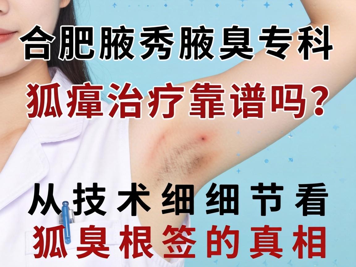 合肥腋秀腋臭专科，狐臭治疗靠谱吗？从技术细节看狐臭根治的真相
