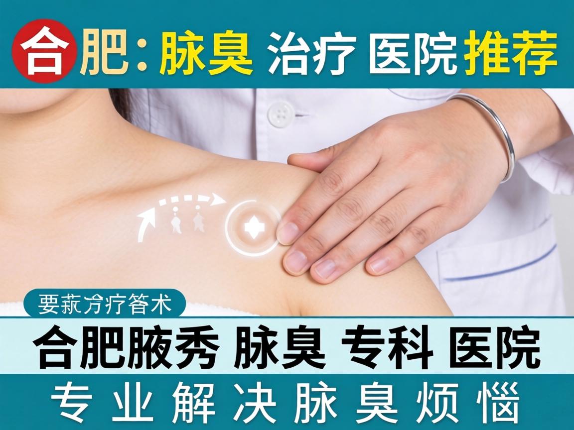 合肥腋臭治疗医院推荐，合肥腋秀腋臭专科医院，专业解决腋臭烦恼