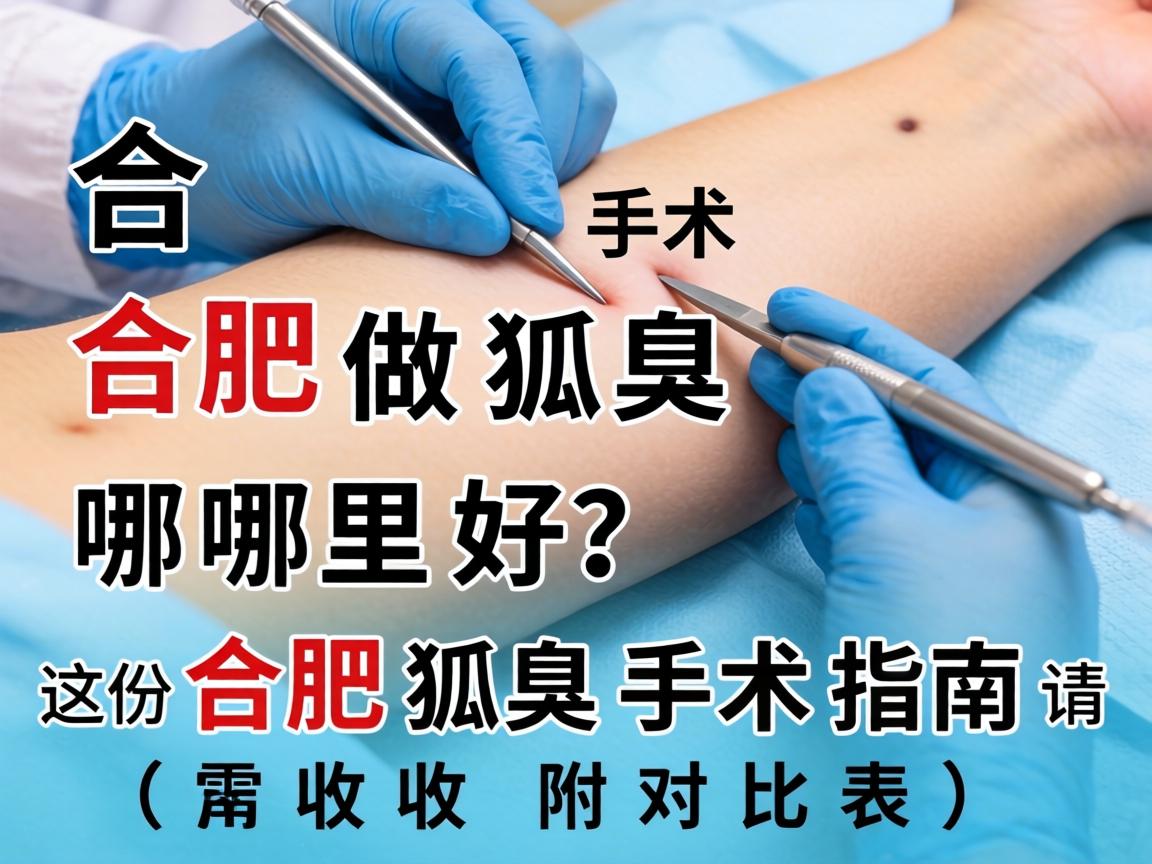 合肥做狐臭手术，哪里好？这份合肥狐臭手术指南请收好（附对比表）