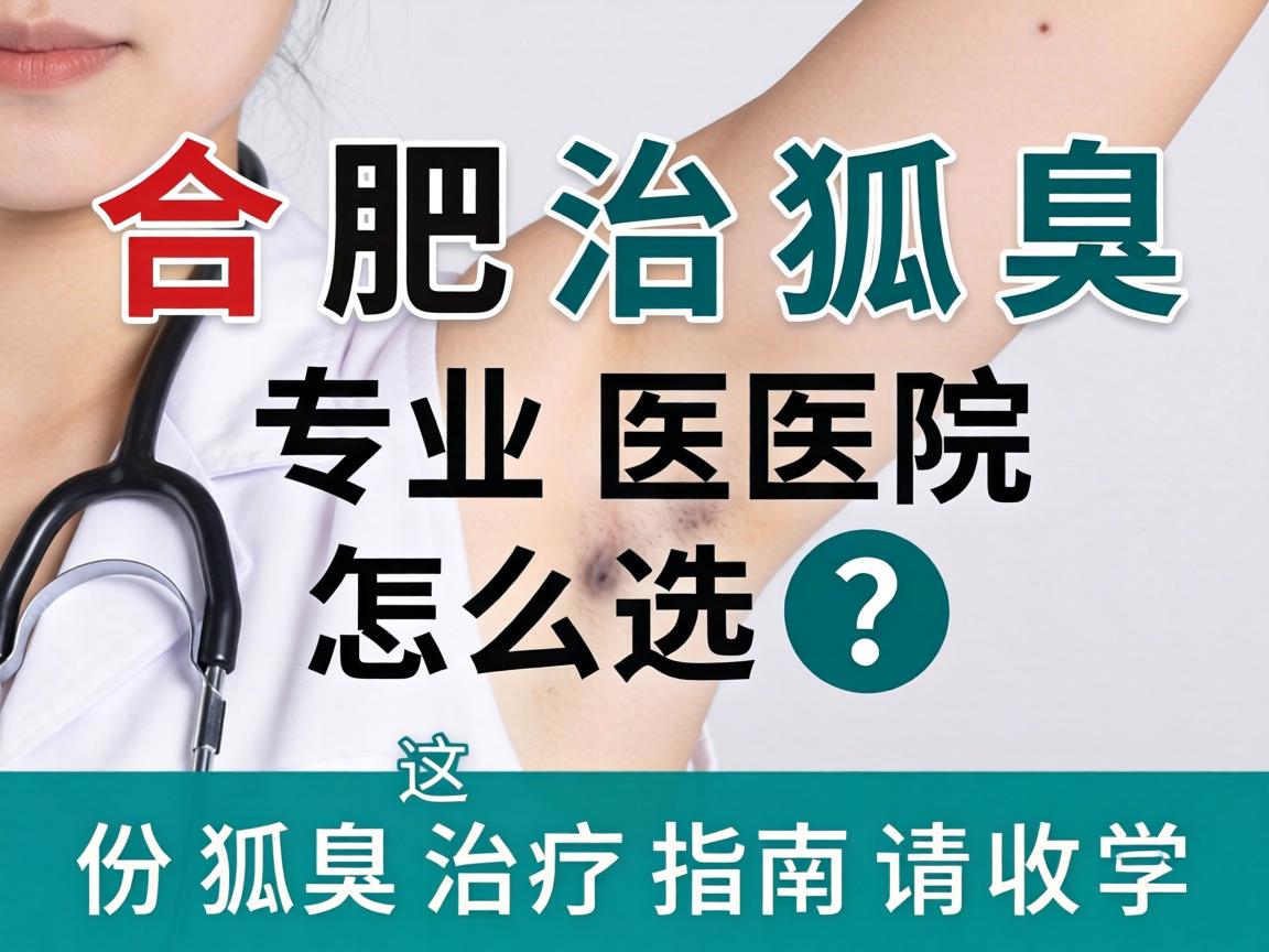 合肥治狐臭，专业医院怎么选？这份狐臭治疗指南请收好