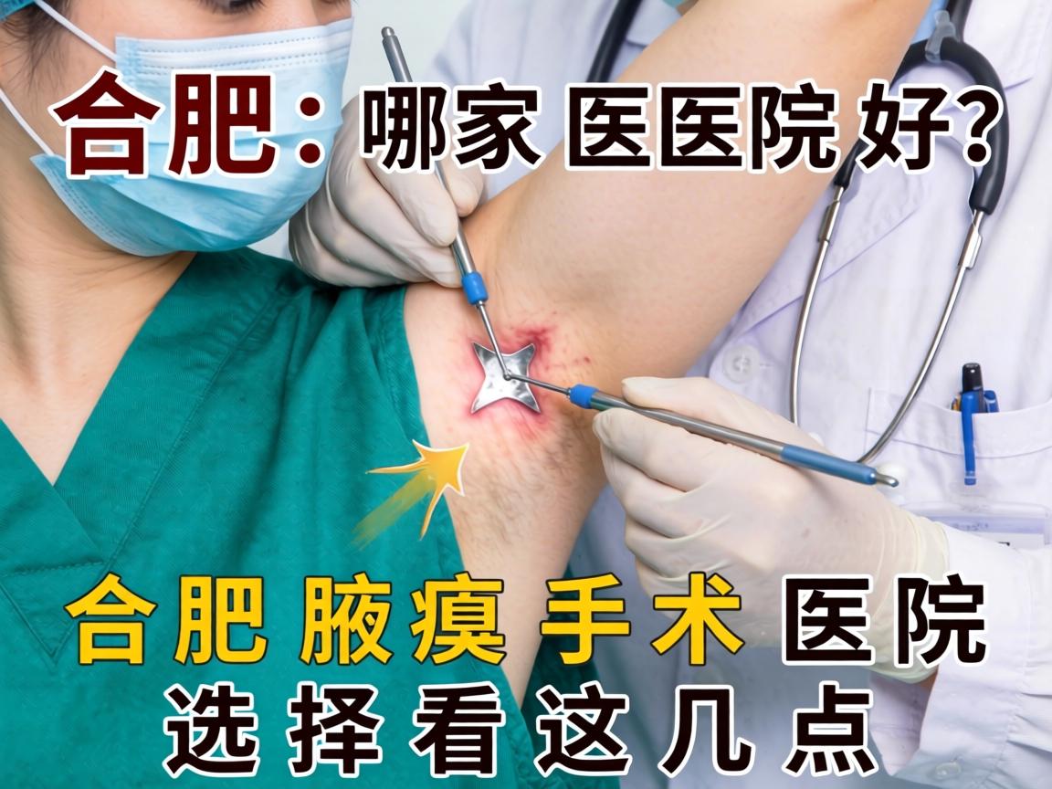 合肥腋臭手术哪家医院好？合肥腋臭手术医院选择看这几点