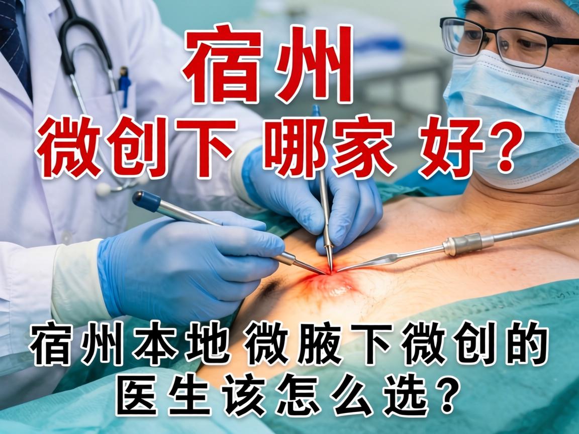 宿州腋下微创手术哪家好？宿州本地做腋下微创的医生该怎么选？