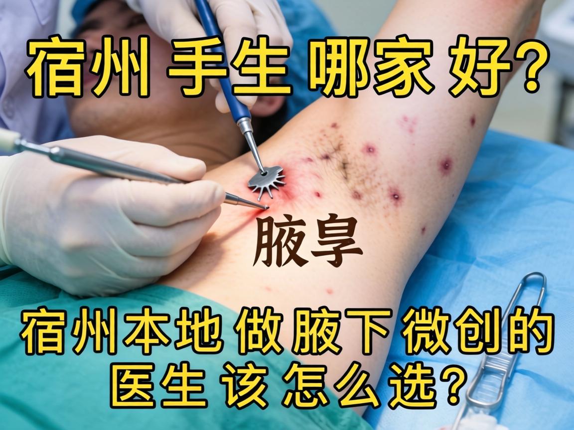 宿州腋下微创手术哪家好？宿州本地做腋下微创的医生该怎么选？