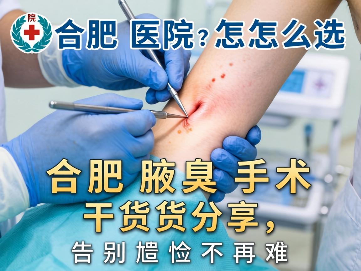 合肥腋臭手术医院怎么选？合肥腋臭手术干货分享，告别尴尬不再难