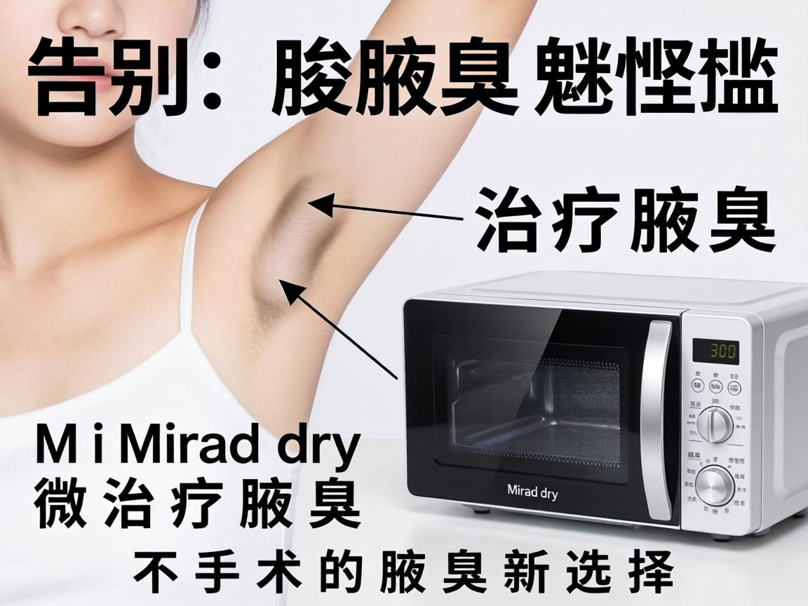 告别腋臭尴尬，Miradry微波治疗腋臭，不手术的腋臭新选择