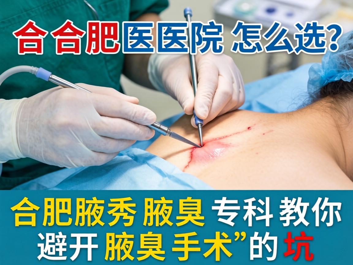 合肥腋臭手术医院怎么选？合肥腋秀腋臭专科教你避开腋臭手术的坑