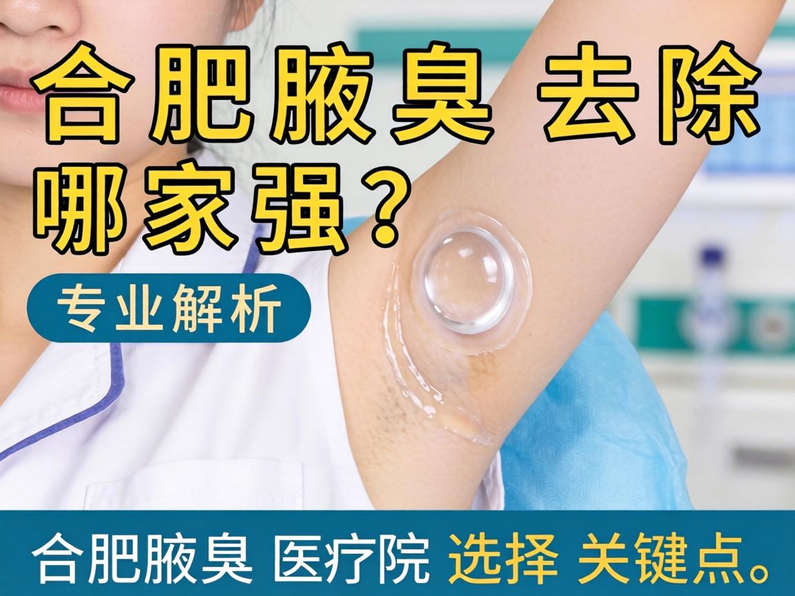 合肥腋臭去除哪家强？专业解析合肥腋臭医院选择关键点