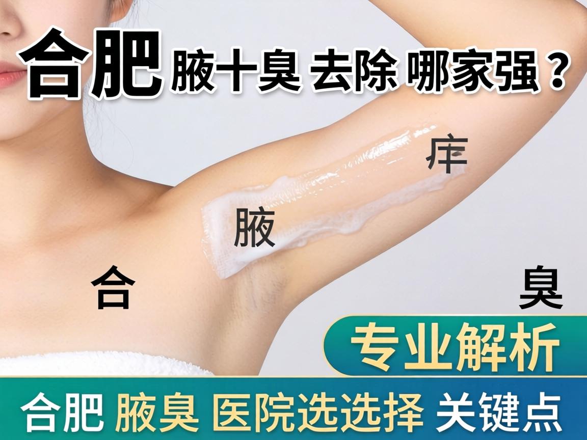 合肥腋臭去除哪家强？专业解析合肥腋臭医院选择关键点