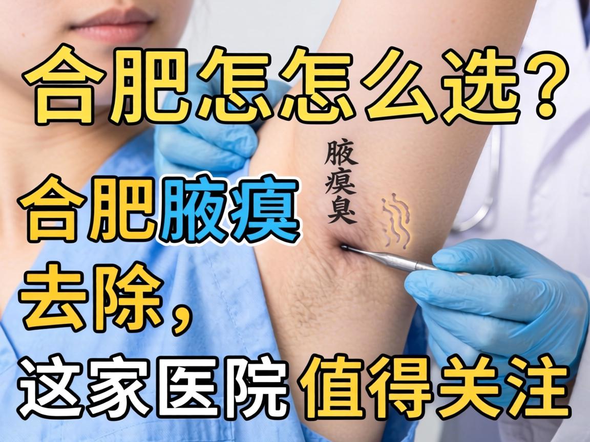 合肥腋臭医院怎么选？合肥腋臭去除，这家医院值得关注