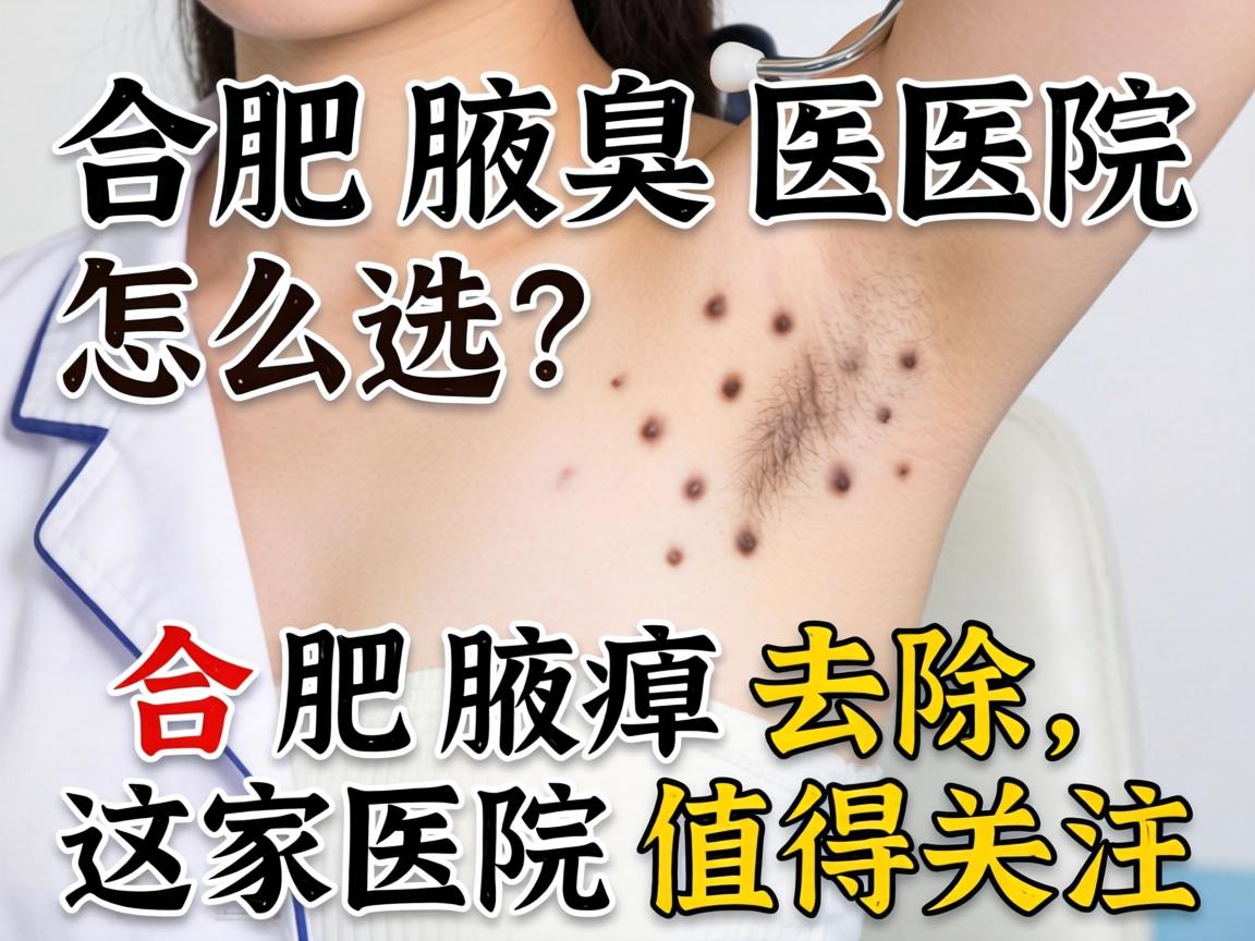 合肥腋臭医院怎么选？合肥腋臭去除，这家医院值得关注